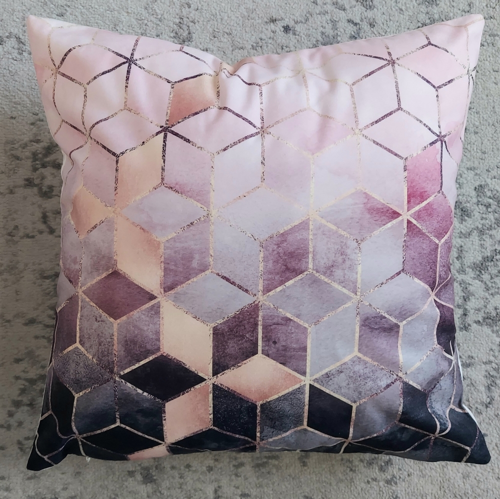 Instagram geometric design pillow cover